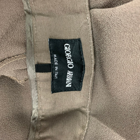GIORGIO ARMANI Size 2 Taupe Triacetate Blend Dress Pants