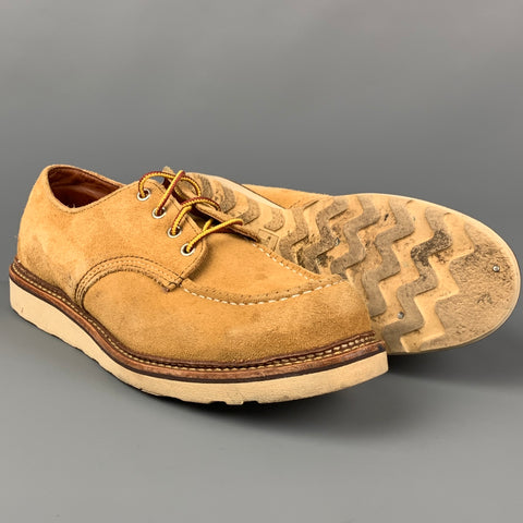 RED WING Size 10.5 Khaki Leather Low Top Lace Up Shoes