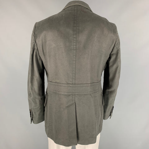 TOM FORD Taille 48 Veste à poches à rabat en rayonne / coton ardoise