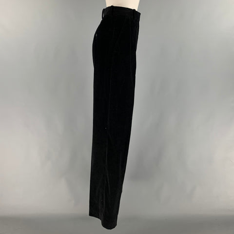 THE ROW Taille 2 Pantalon décontracté plissé en coton noir