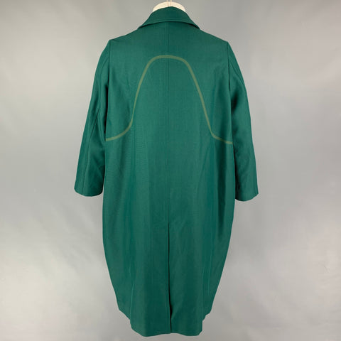 CHRISTIAN DADA Taille 36 Pardessus surdimensionné en laine et polyester vert