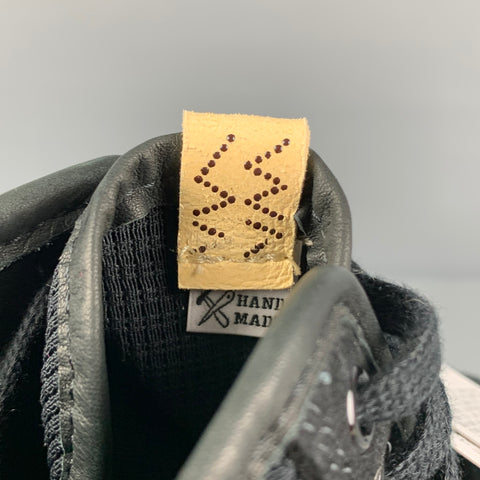 VISVIM Talla 10.5 Zapatillas altas Lanier de material mixto negro