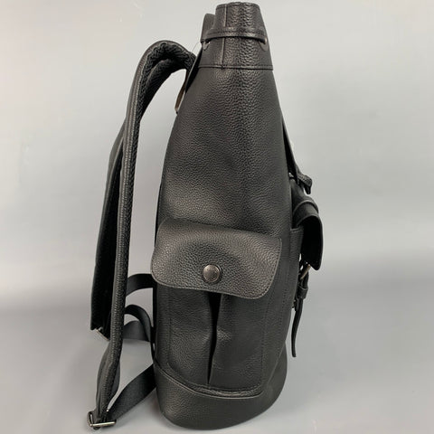COACH Black Pebble Grain Leather Hudson Backpack – Sui Generis Designer Consignment