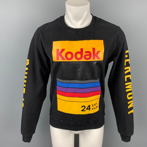 CEREMONIA DE APERTURA Talla M Sudadera de algodón con película Kodak negra