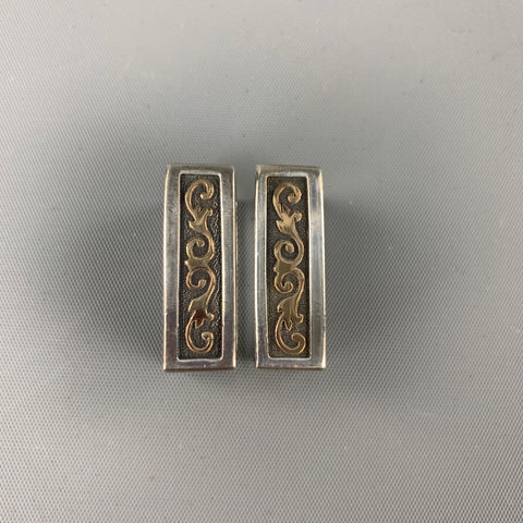 JAMES REID Size One Size Sterling Silver & 14k Gold 4 Piece Belt Buckle