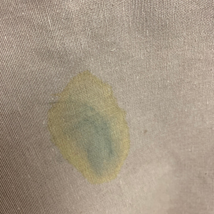 Maleta de lona revestida de cuero con monograma marrón beige GUCCI