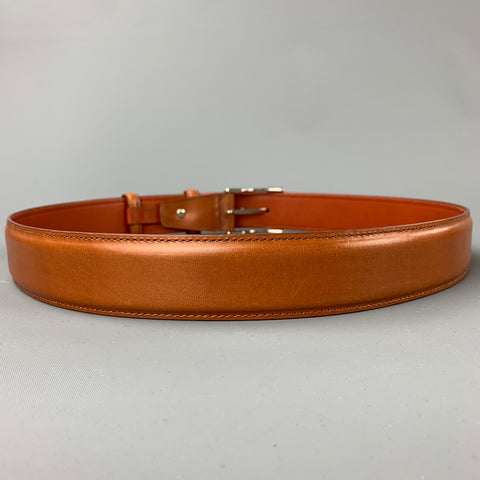 CARMINA Size 36 Tan Leather Belt