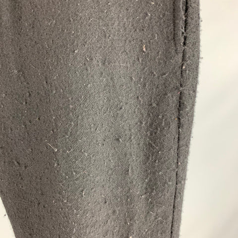 RICK OWENS FW19 Size 36 Black Wool Drop-Crotch Casual Pants