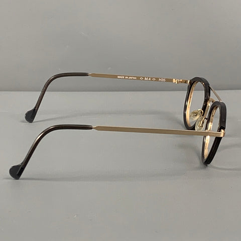 ANNE ET VALENTIN Gold Black Two Tone Titanium Frames