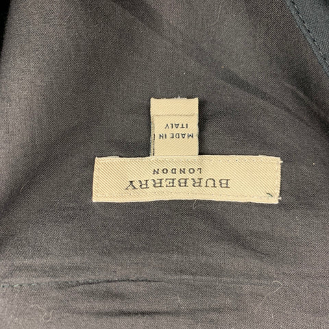 BURBERRY LONDON Taille 4 Robe trapèze en coton plissé noir