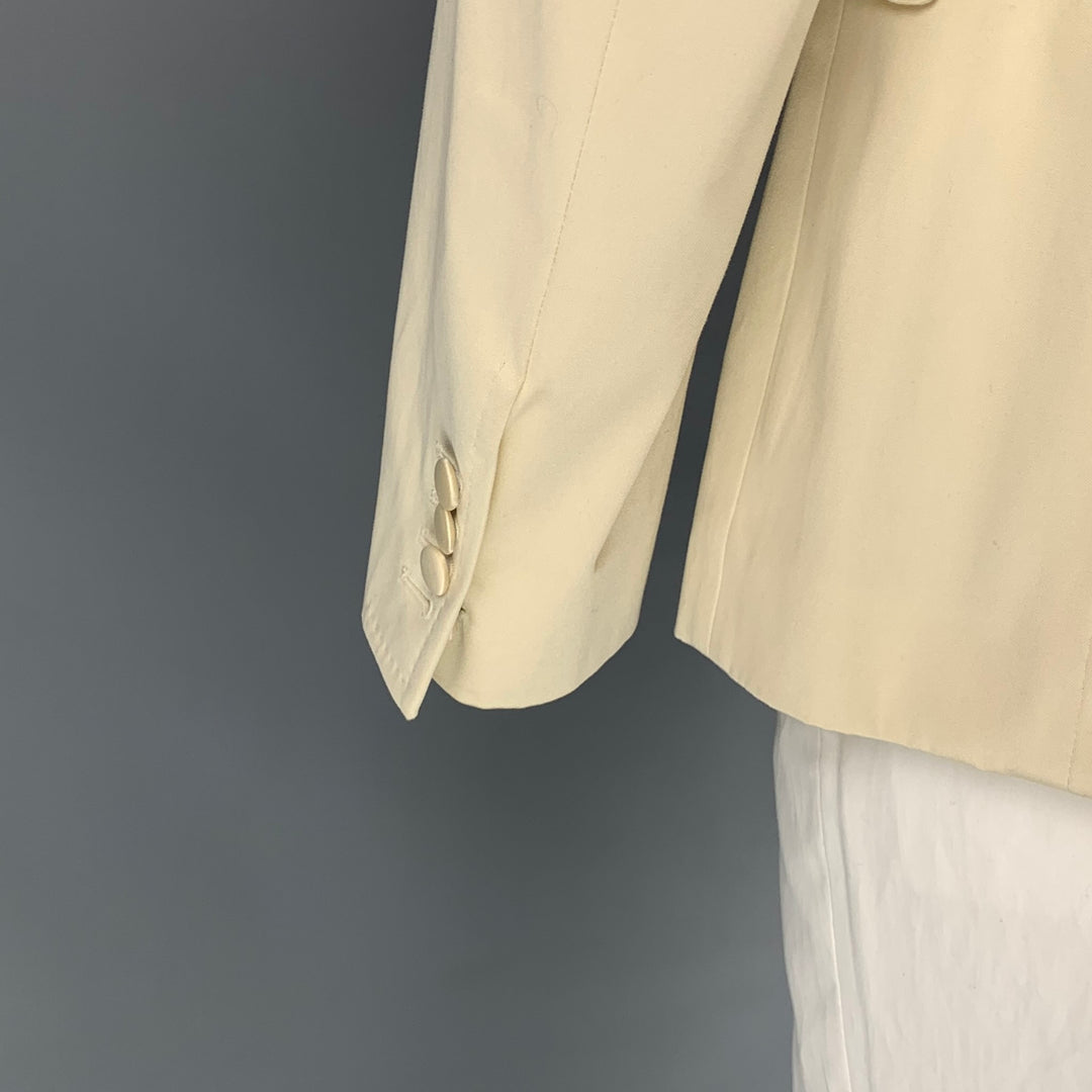 D&G by DOLCE & GABBANA Size 42 Beige & Pink Cotton Blend Sport Coat