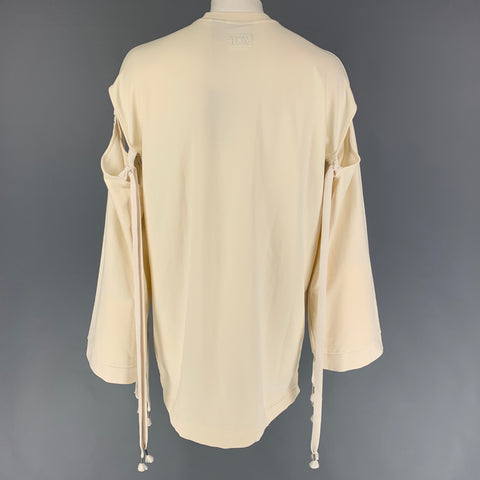 PUMA by Rhianna Taille L Sweat-shirt surdimensionné en coton beige
