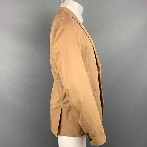 PAUL SMITH Soho Fit Size 40 Regular Tan Cotton Notch Lapel Sport Coat