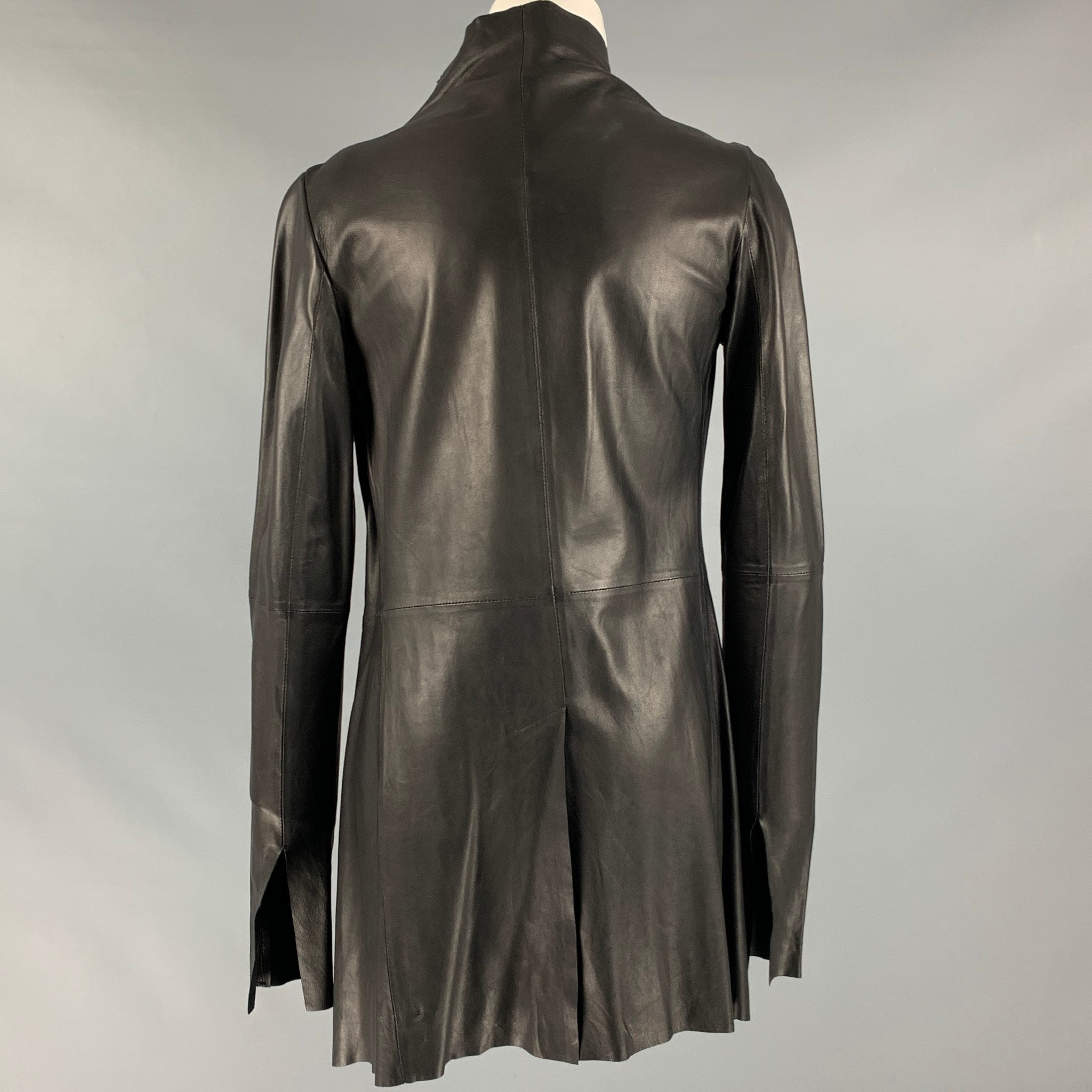 PEACHOO+KREJBERG Size M Black Leather Lamb Skin Jacket – Sui