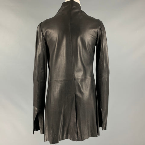 PEACHOO+KREJBERG Talla M Chaqueta de piel de cordero de cuero negro