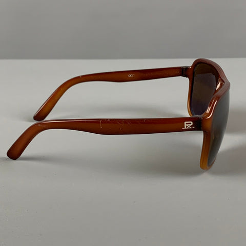 Lunettes de soleil en acétate marron dégradé VUARNET