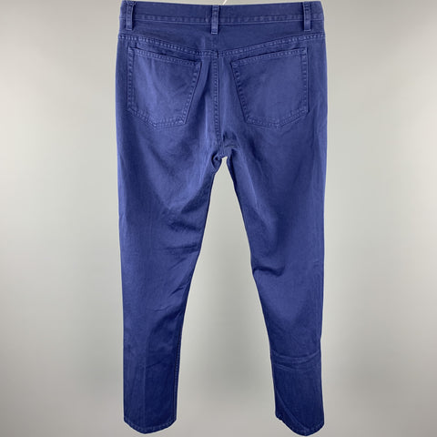 Vaqueros ajustados con bragueta de botones y algodón azul talla 29 de APC