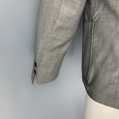 BLACK FLEECE Size 38 Grey Wool Notch Lapel Sport Coat