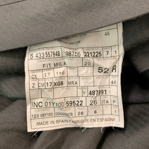 ERMENEGILDO ZEGNA Size 42 Grey Wool Single breasted 33 27 Suit