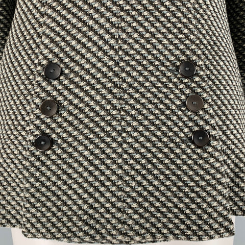 ZANELLA Size 8 Beige Brown Wool Blend Single Breasted Jacket