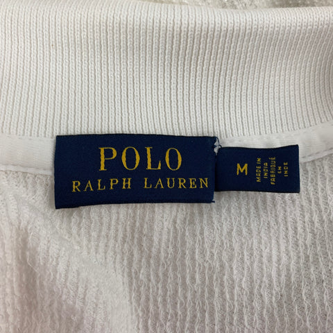 POLO by RALPH LAUREN Size M White Cotton Polo Casual Top