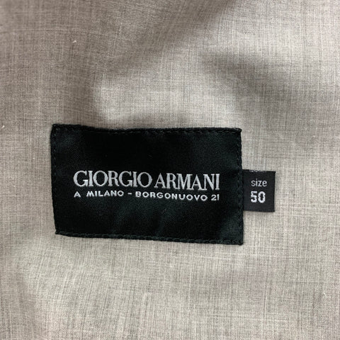 GIORGIO ARMANI Size 40 Brown Suede Snaps Jacket