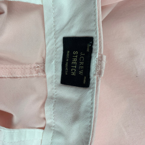 J.CREW Stretch Taille 34 Short en coton rose avec braguette zippée