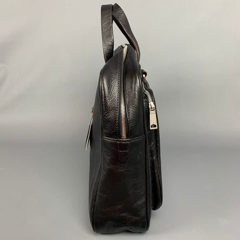 JACK SPADE Sac pour ordinateur portable en cuir grainé noir
