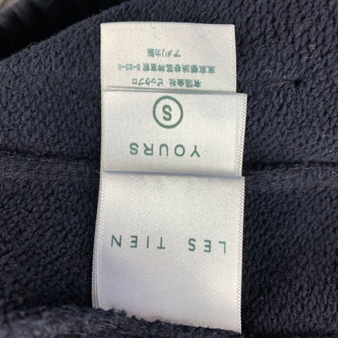 LES TIEN Size S Navy Cotton Sweatpants Shorts