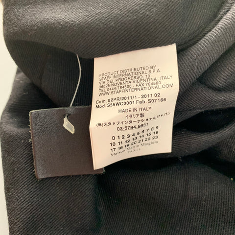 MARTIN MARGIELA Black Leather Top Handles Bags