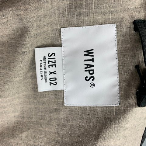 WTAPS Size M Charcoal Cotton Hooded Jacket