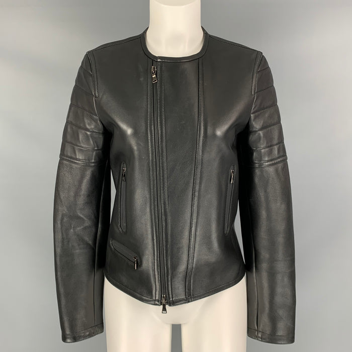 NEIL BARRETT Size S Black Zip Up Jacket