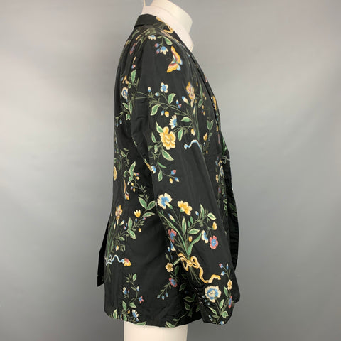 PAUL SMITH Size 42 Multi-Color Embroidery Viscose Blend Sport Coat