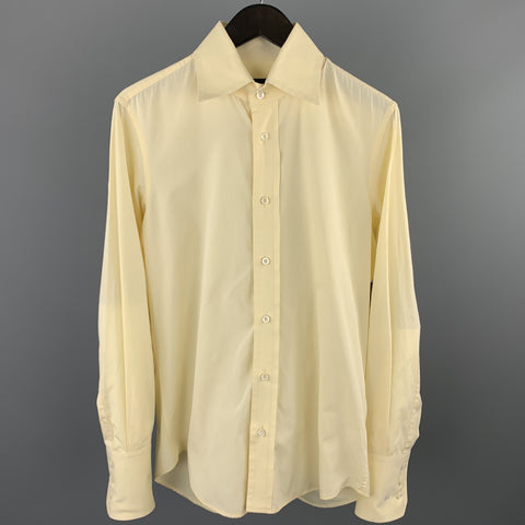 DSQUARED2 Size S Yellow Cotton Long Sleeve Shirt