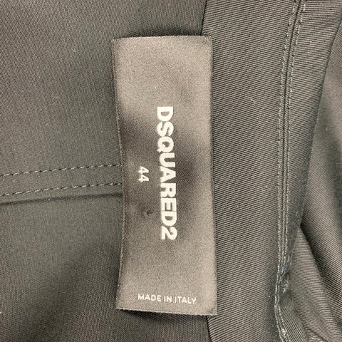 DSQUARED2 Talla 8 Chaqueta de algodón negra Blazer
