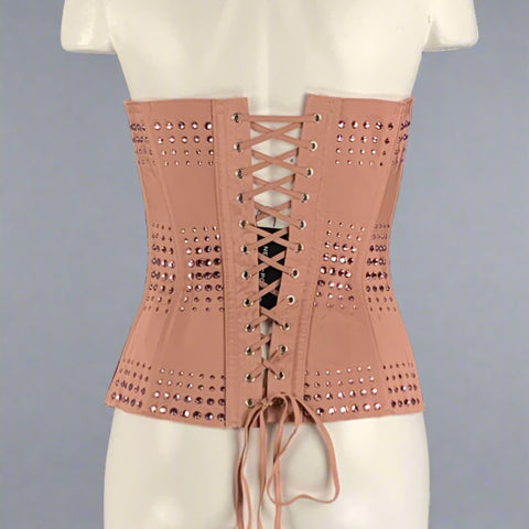 GUCCI Size S Pink Silk Corset Dress Top
