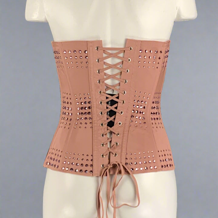 GUCCI Size S Pink Silk Corset Dress Top