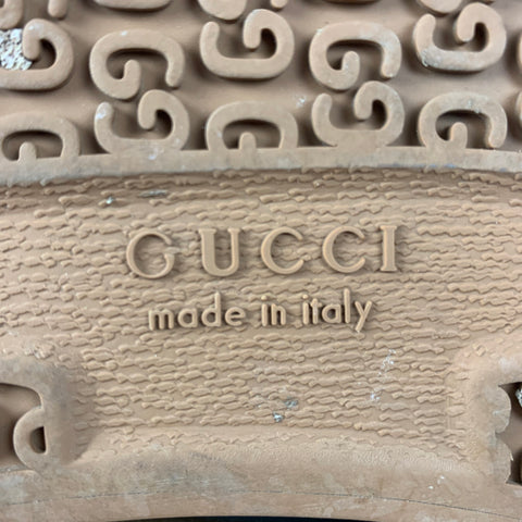 GUCCI Talla 9 Azul Verde Rojo Bloque de color Algodón Zapatillas bajas
