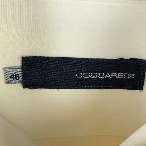 DSQUARED2 Size S Yellow Cotton Long Sleeve Shirt