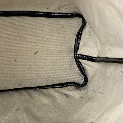 GOYARD Black Gray Logo Coated Canvas Top Handles Bag