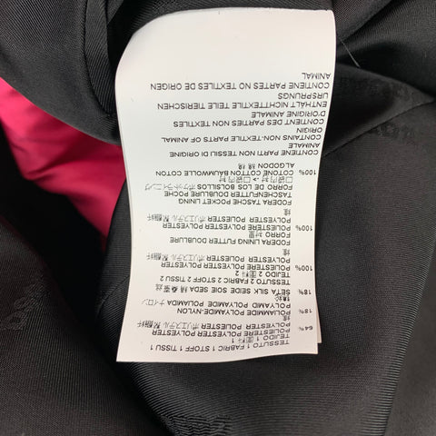 DSQUARED2 Size 40 Gold Jacquard Polyester Blend Peak Lapel Sport Coat
