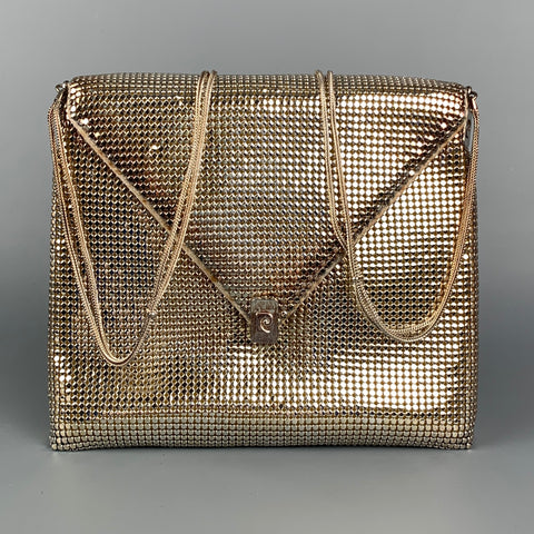Vintage PIERRE CARDIN Silver Mesh Metal Evening Handbag