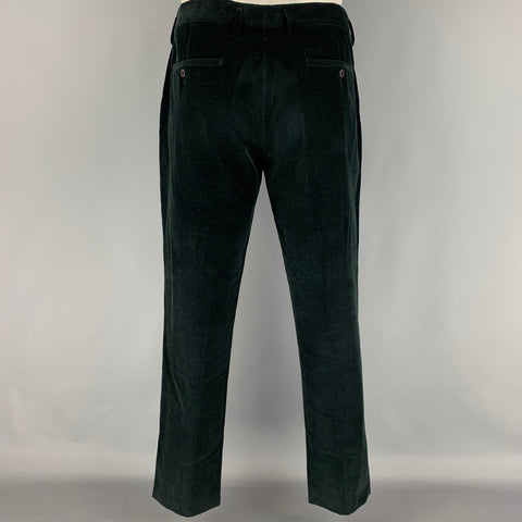 MARC JACOBS Size 42 Black Corduroy Cotton Notch Lapel Suit
