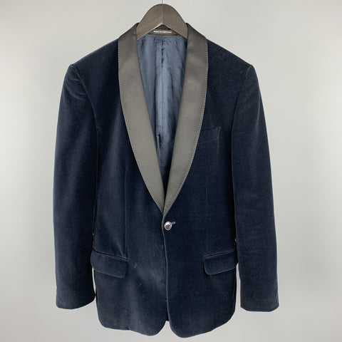 PS by PAUL SMITH Navy Size 36 Velvet Black Shawl Collar Dinner Jacket