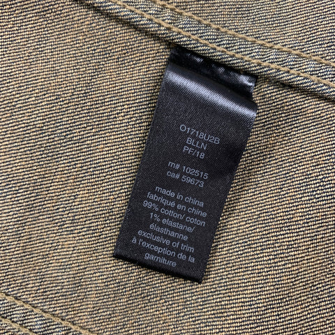 JOHN VARVATOS Size M Blue Embroidery Cotton Jacket