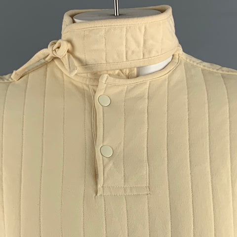 CRAIG GREEN Size L Cream Quilted Cotton Elastane Jacket