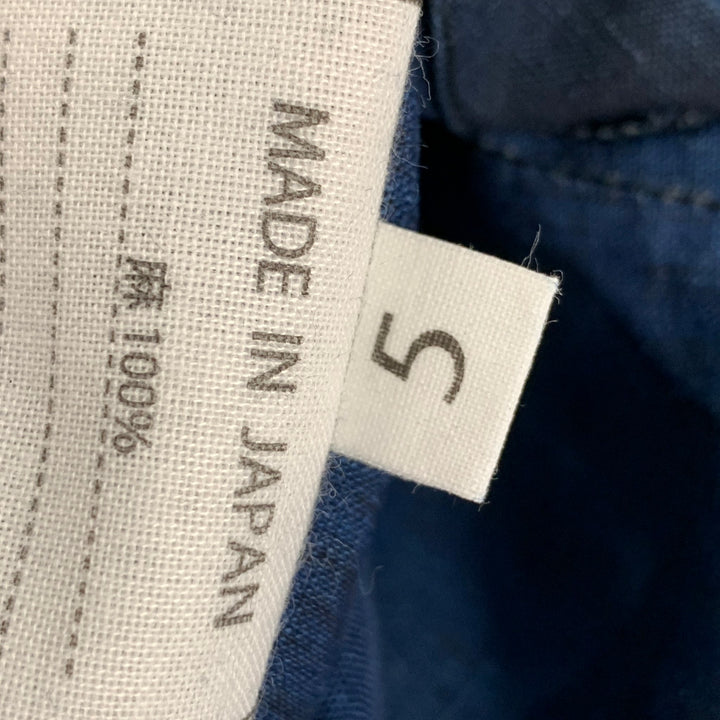 45rpm Size XL Navy Linen Notch Lapel Sport Coat