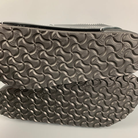 PROENZA SCHOULER x BIRKENSTOCK Size 9 Black White Contrast Stitch Leather Belted Sandals