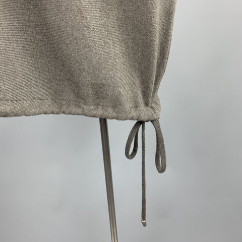 HENRY BEGUELIN Size M Taupe & Grey Ombre Asymmetrical Cashmere Dress