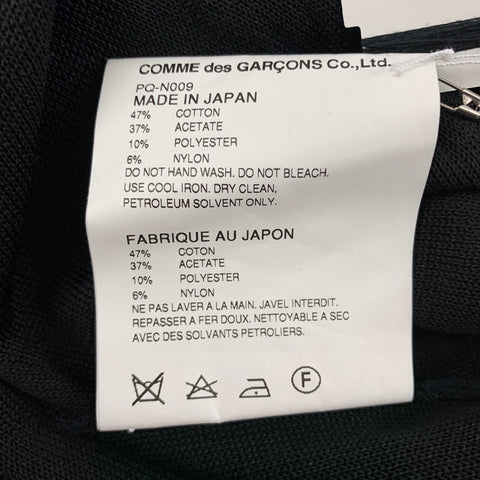 COMME des GARCONS HOMME PLUS Size S Black Long Sleeve Cardigan